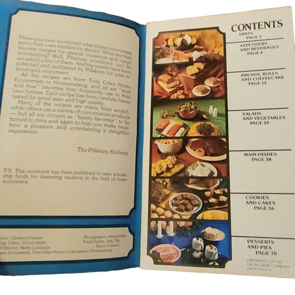 Vintage 70s Cookbook Lot Pillsbury Recipe Cook Book Kitchen Retro Home Decor Fun - Picture 15 of 16